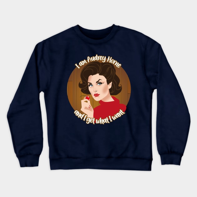 Audrey Horne Crewneck Sweatshirt by AlejandroMogolloArt